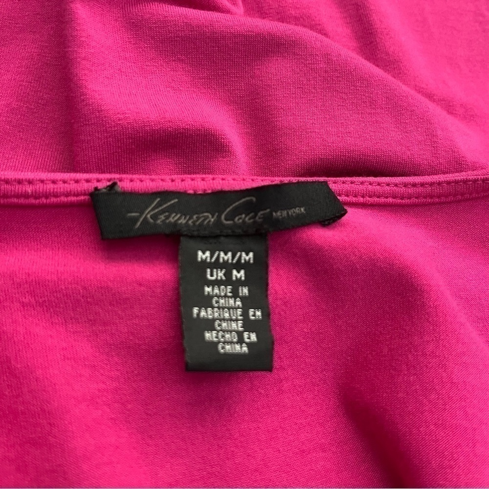 SLEEVELESS tiered fuchsia women’s top. M - Picture 5 of 6